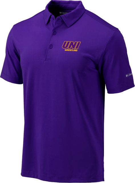 Northern Iowa Columbia Omni Wick Drive Polo UNI Wrestling - ONLINE ONLY
